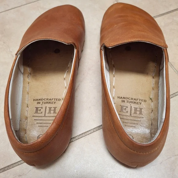 Earthing Harmony Honey Brown Leather Grounding Slip On Shoes 40 / 9 - Picture 8 of 12